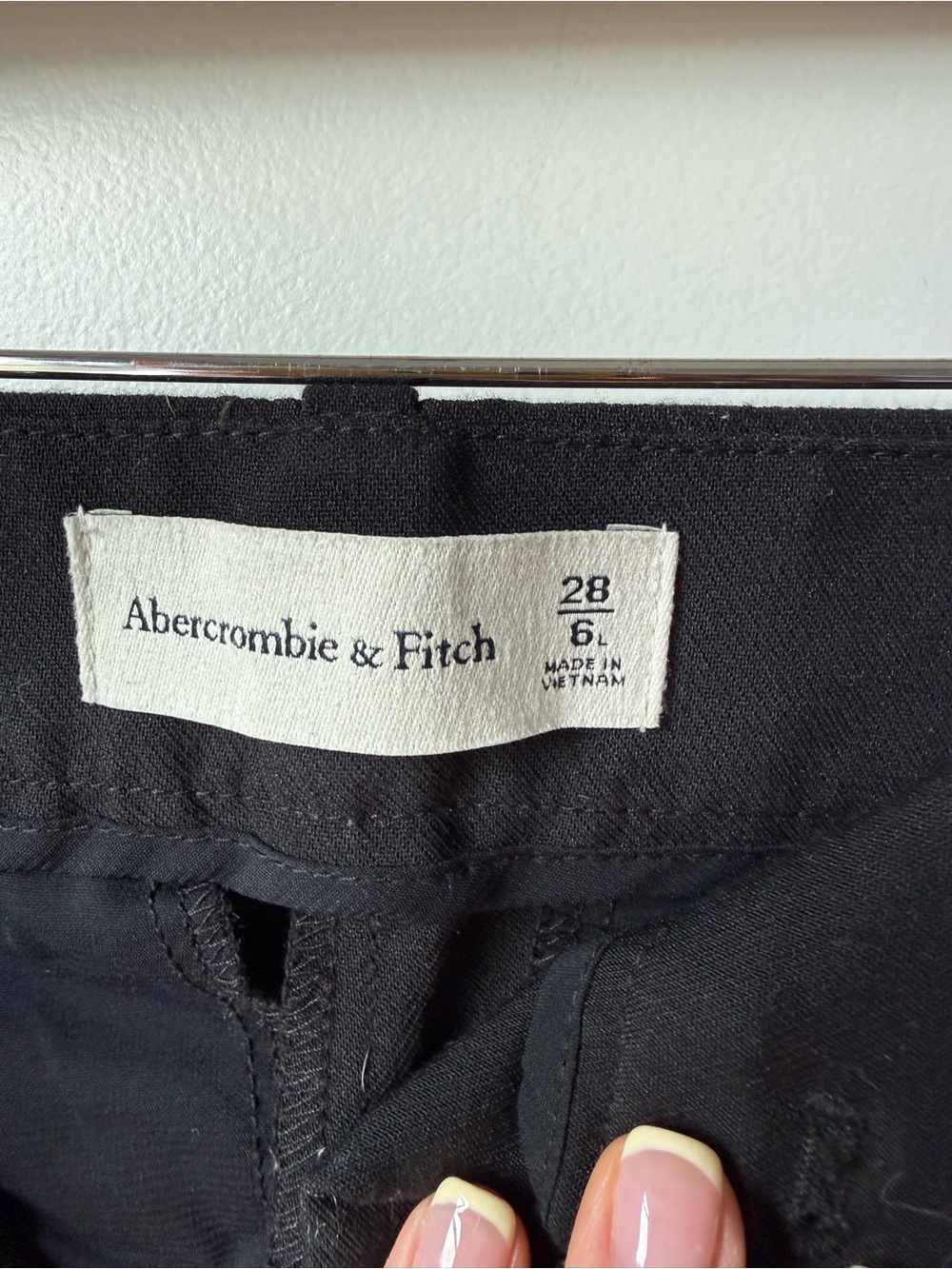 Abercrombie & Fitch Black Waistband Pants